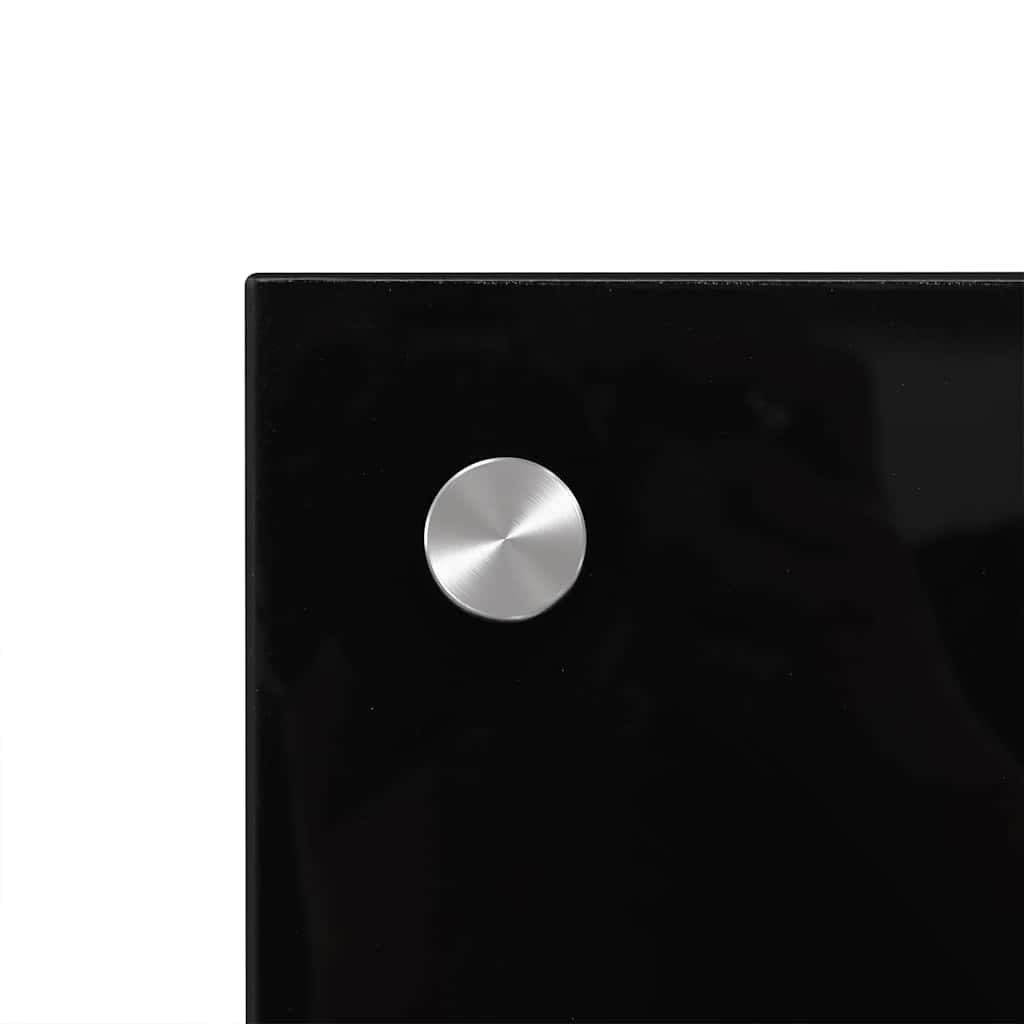 Paraschizzi per Cucina Nero 80x60 cm in Vetro Temperato - homemem39