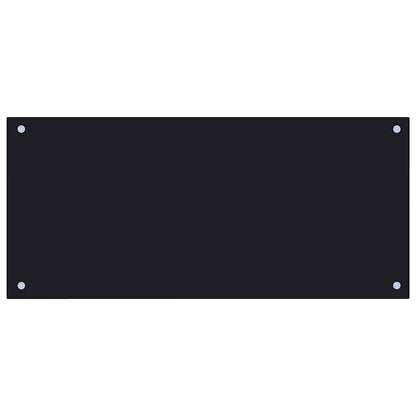 Paraschizzi per Cucina Nero 90x40 cm in Vetro Temperato - homemem39