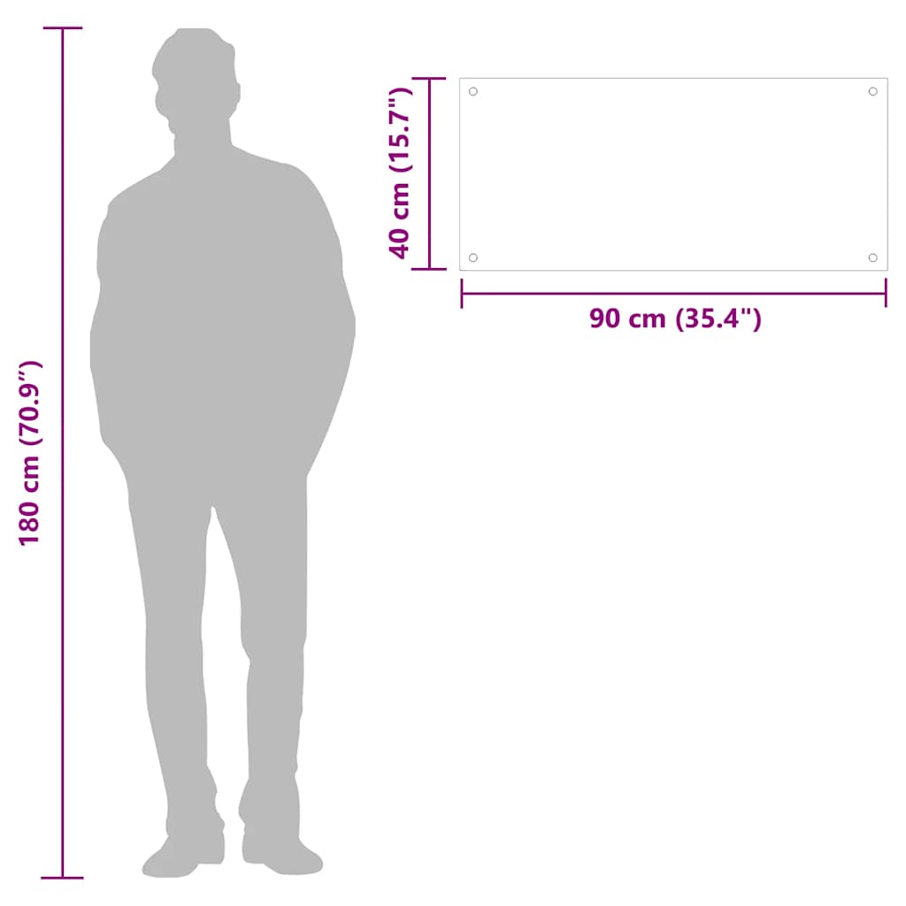 Paraschizzi per Cucina Nero 90x40 cm in Vetro Temperato - homemem39