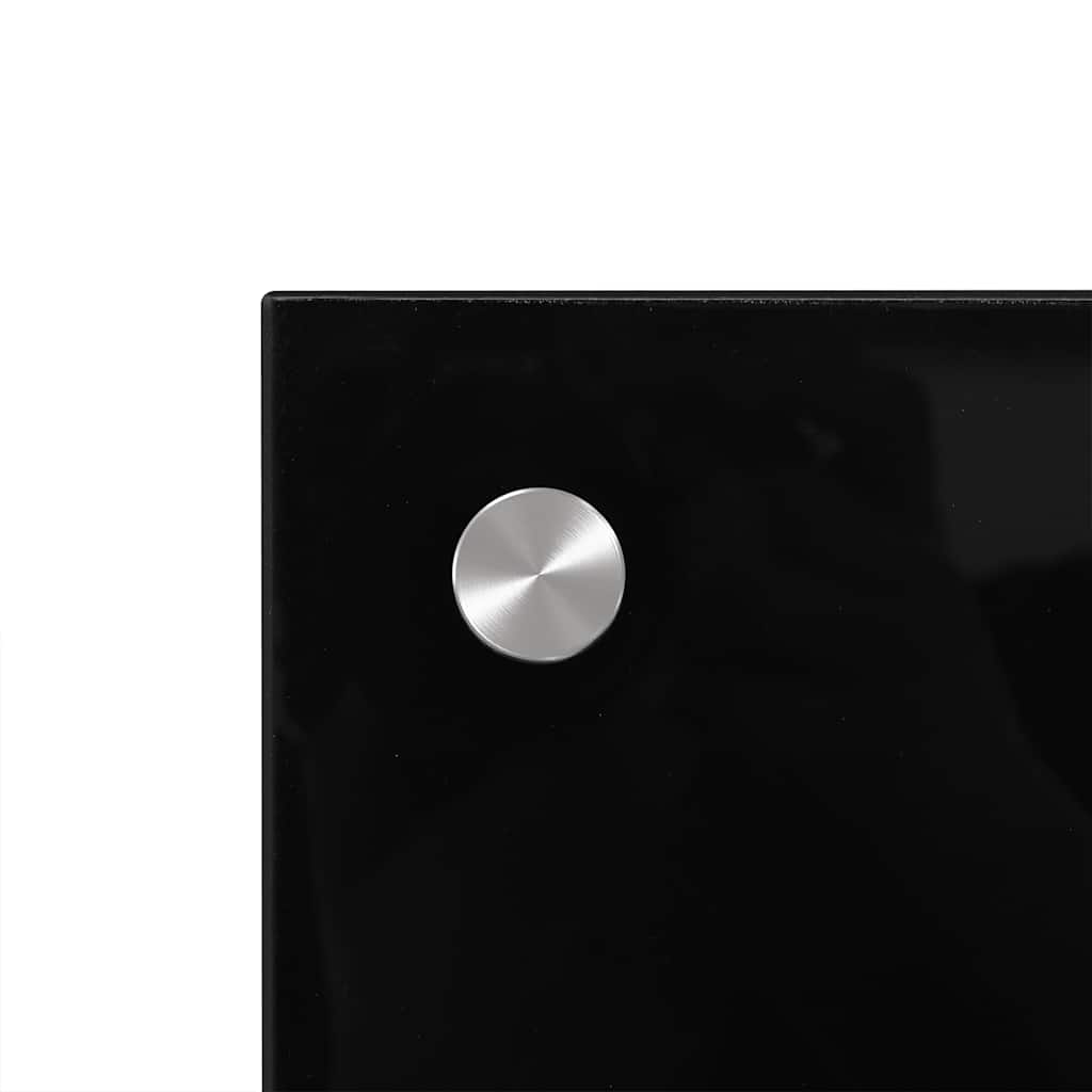 Paraschizzi per Cucina Nero 90x50 cm in Vetro Temperato - homemem39