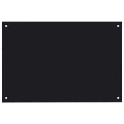 Paraschizzi per Cucina Nero 90x60 cm in Vetro Temperato - homemem39