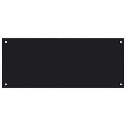 Paraschizzi per Cucina Nero 100x40 cm in Vetro Temperato - homemem39