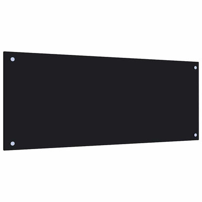 Paraschizzi per Cucina Nero 100x40 cm in Vetro Temperato - homemem39