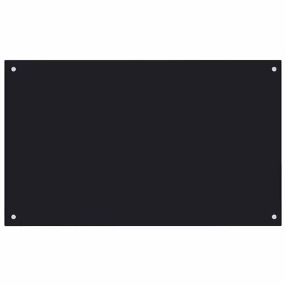 Paraschizzi per Cucina Nero 100x60 cm in Vetro Temperato - homemem39