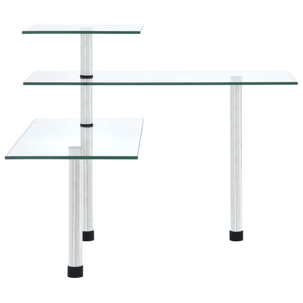 Scaffale da Cucina Angolare a 3 Livelli Vetro temperato - homemem39