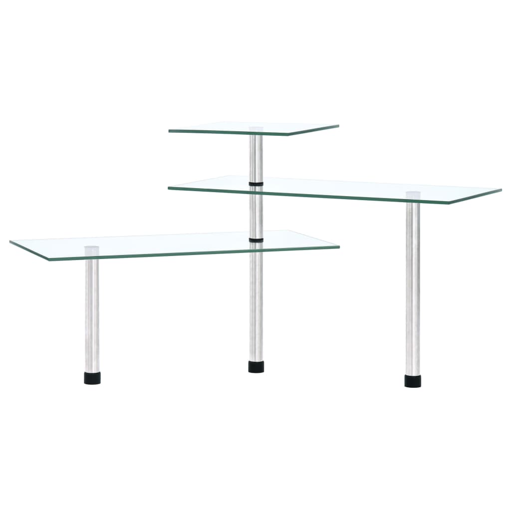 Scaffale da Cucina Angolare a 3 Livelli Vetro temperato - homemem39