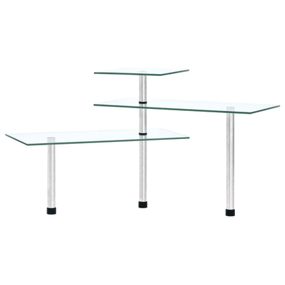 Scaffale da Cucina Angolare a 3 Livelli Vetro temperato - homemem39