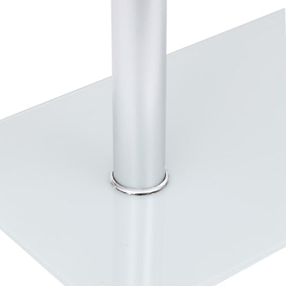 Tavolino Laterale a U Trasparente 45x30x58cm in Vetro Temperato | homemem39