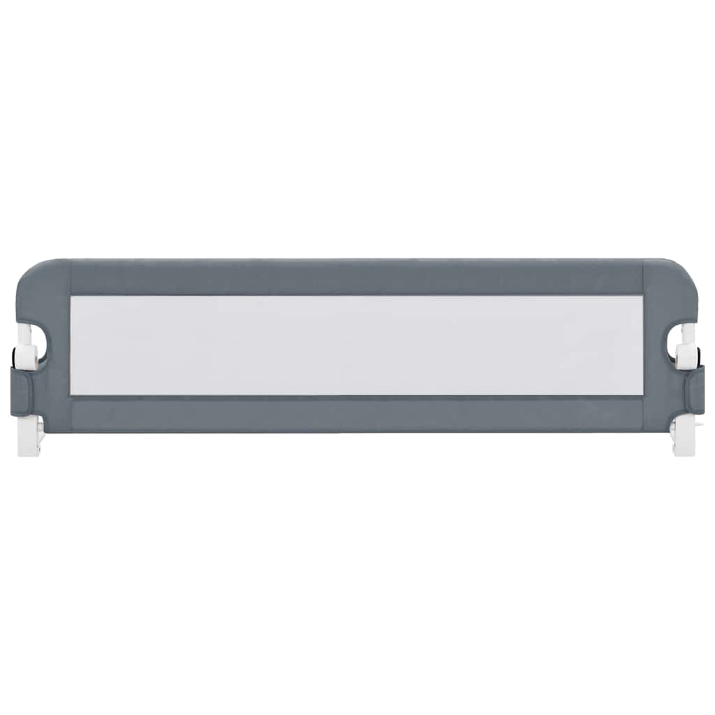 Sponde Letto di Sicurezza Bambini Grigio 150x42cm in Poliestere - homemem39