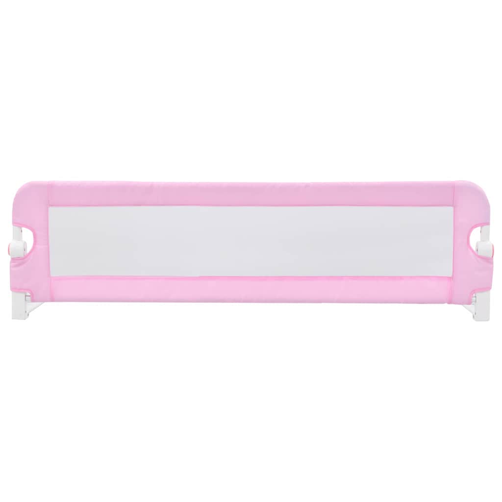 Sponde Letto di Sicurezza Bambini Rosa 120x42cm in Poliestere - homemem39