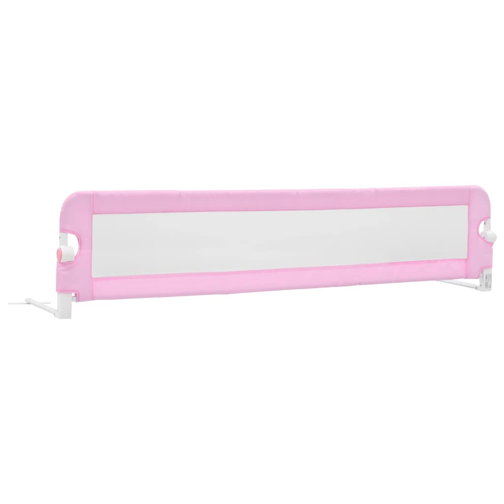 Sponde Letto di Sicurezza per Bambini Rosa 180x42cm Poliestere - homemem39