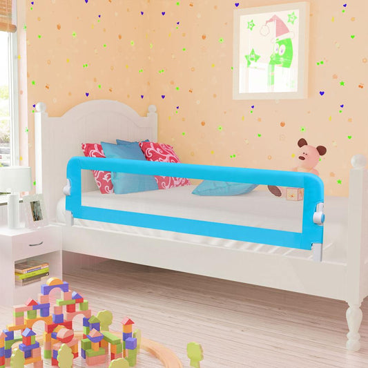 Sponde Letto di Sicurezza per Bambini Blu 120x42cm Poliestere - homemem39