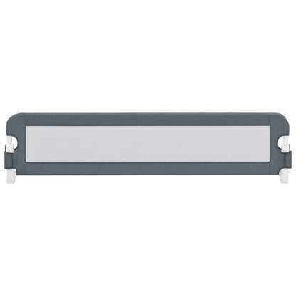 Sponde Letto di Sicurezza Bambini Grigio 180x42cm Poliestere - homemem39