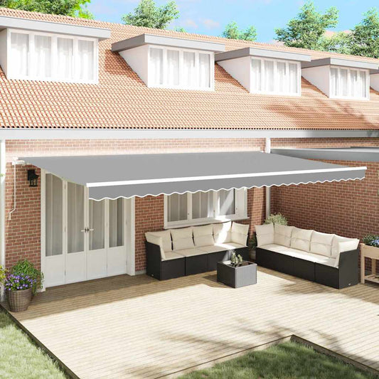 Tenda da Sole Bianco 6 x 3 m Metallo - homemem39