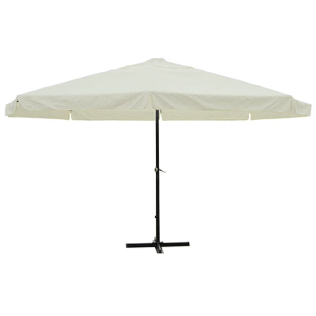 Ombrellone bianco in alluminio 500 cm | homemem39