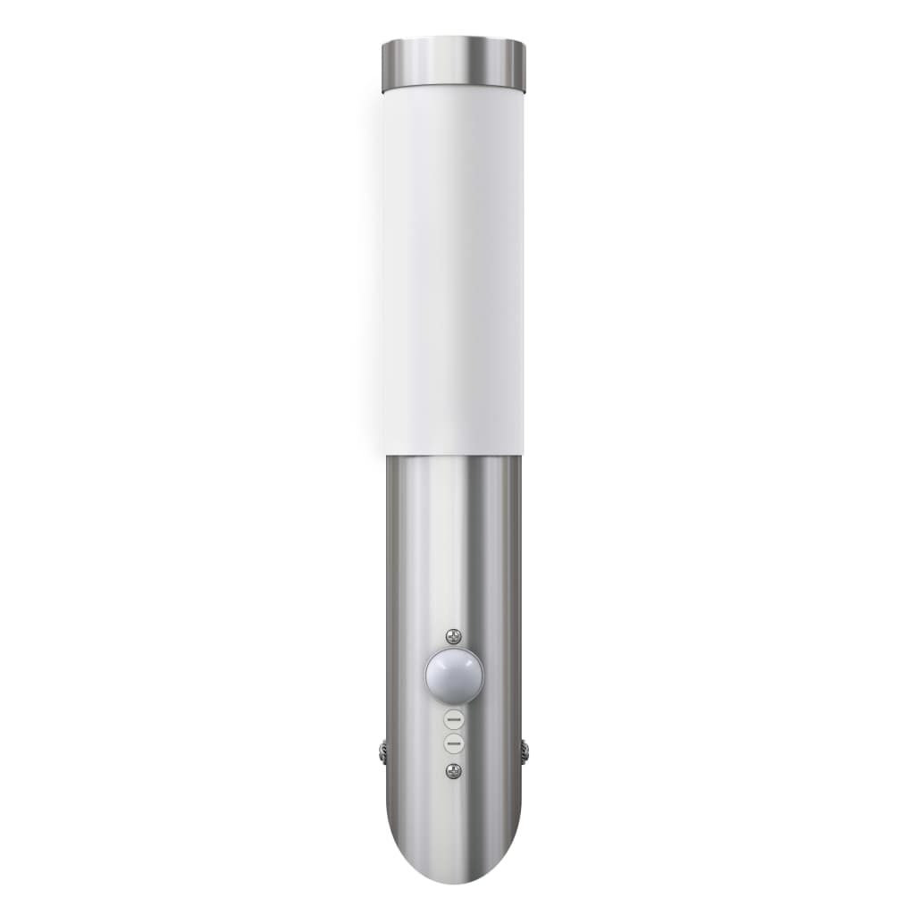 Lampioncino moderno in acciaio inox, sensore di movimento | homemem39