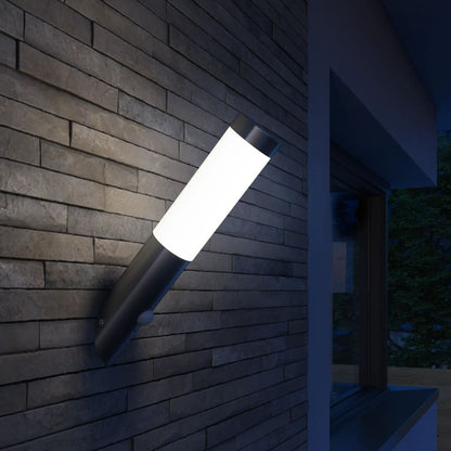 Lampioncino moderno in acciaio inox, sensore di movimento | homemem39