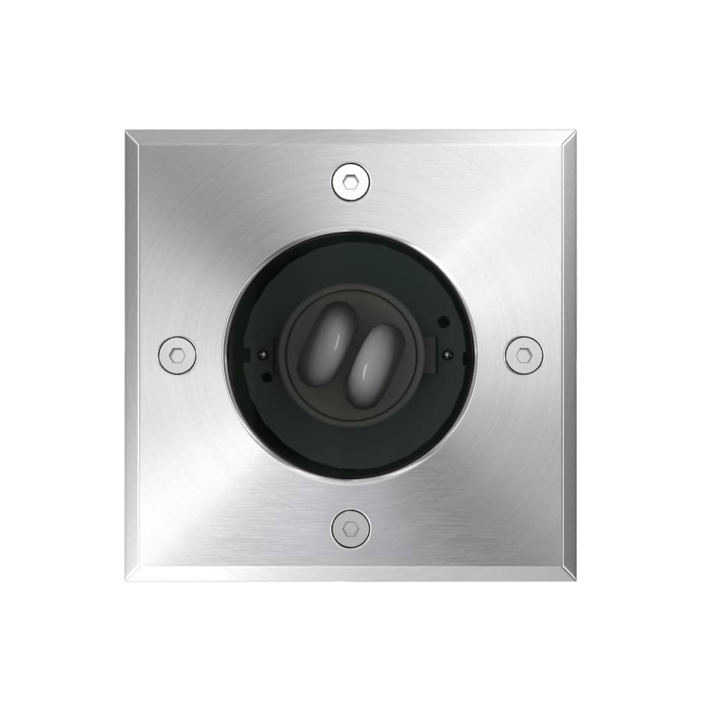 Faretti a Incasso per Esterno Set 3 pz Quadrati - homemem39