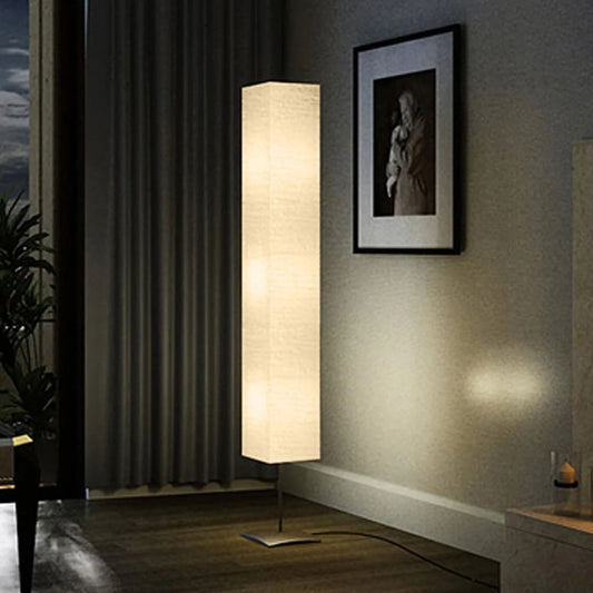 Lampada a Piantana con Supporto in Acciaio 170 cm Beige | homemem39