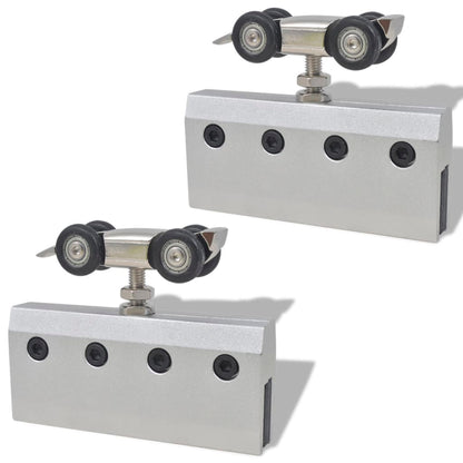 Porta Scorrevole in Vetro e Alluminio 178 cm Argento | homemem39