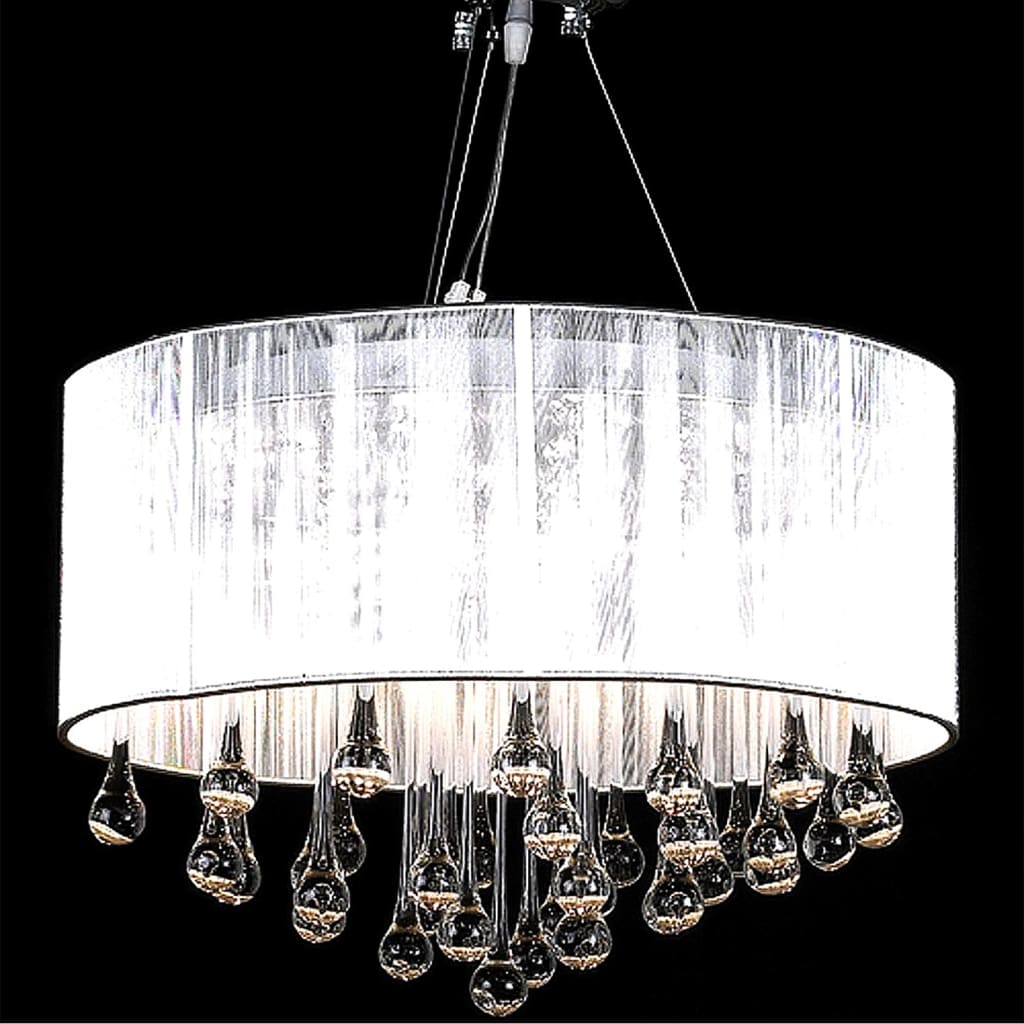 Lampadario con 85 Cristalli Bianco - homemem39