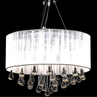 Lampadario con 85 Cristalli Bianco - homemem39