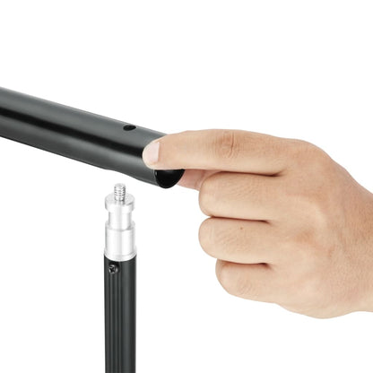 Sistema Portafondale Foto con Fondale 600x300 cm Nero - homemem39