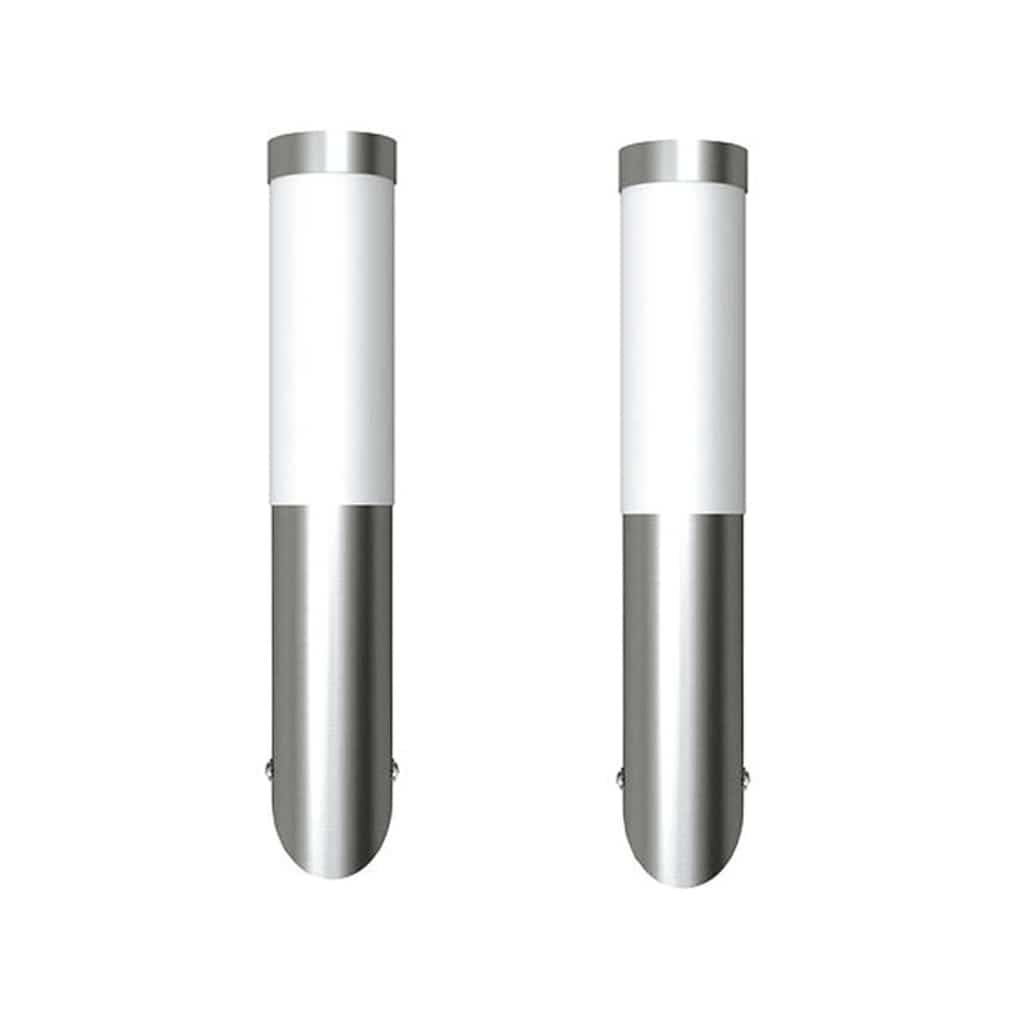 Applique da Esterno 2 pz in Acciaio Inossidabile - homemem39