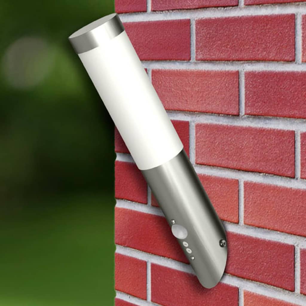 Lampioncini moderni in acciaio inox, sensore di movimento,2 - homemem39