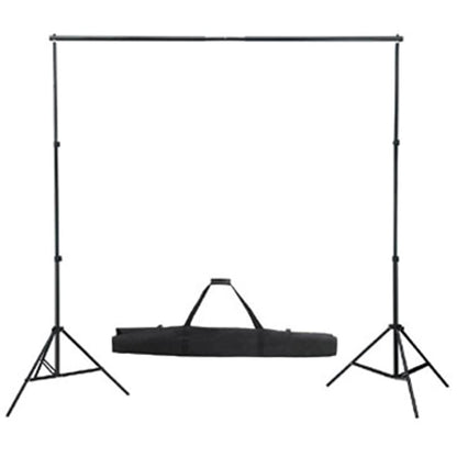 Set Studio Fotografico Fondale Nero 600x300 cm e Luci