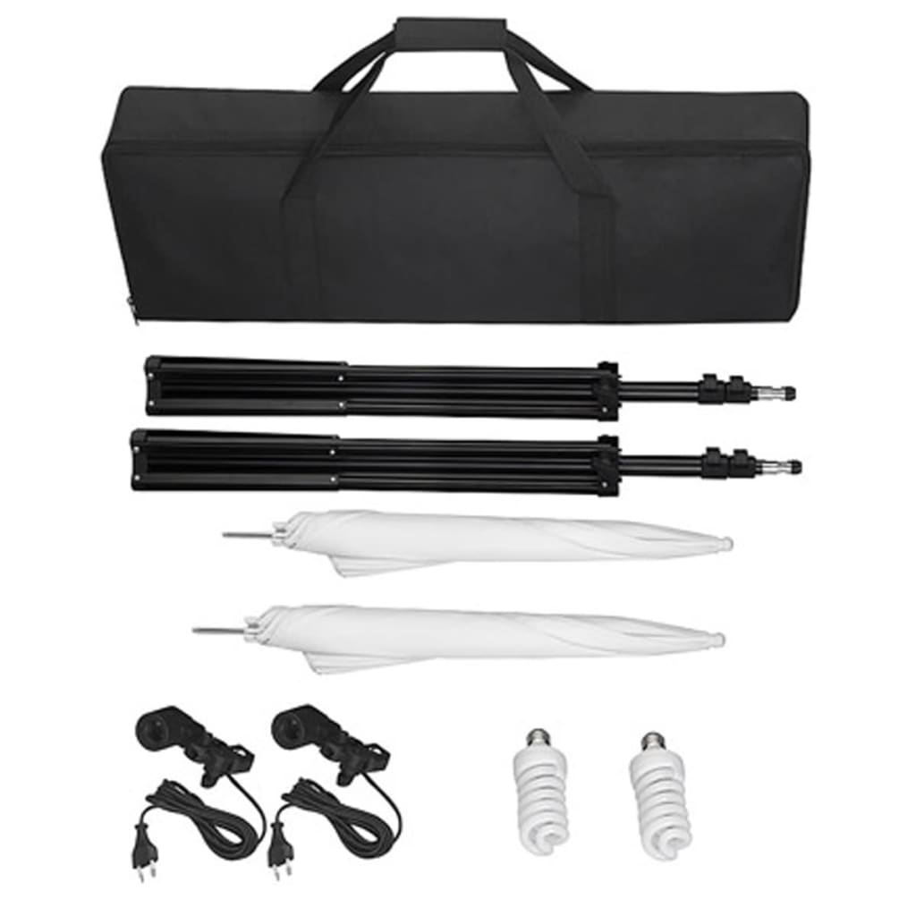 Set Studio Fotografico Fondale Bianco 600x300 cm con Luci - homemem39