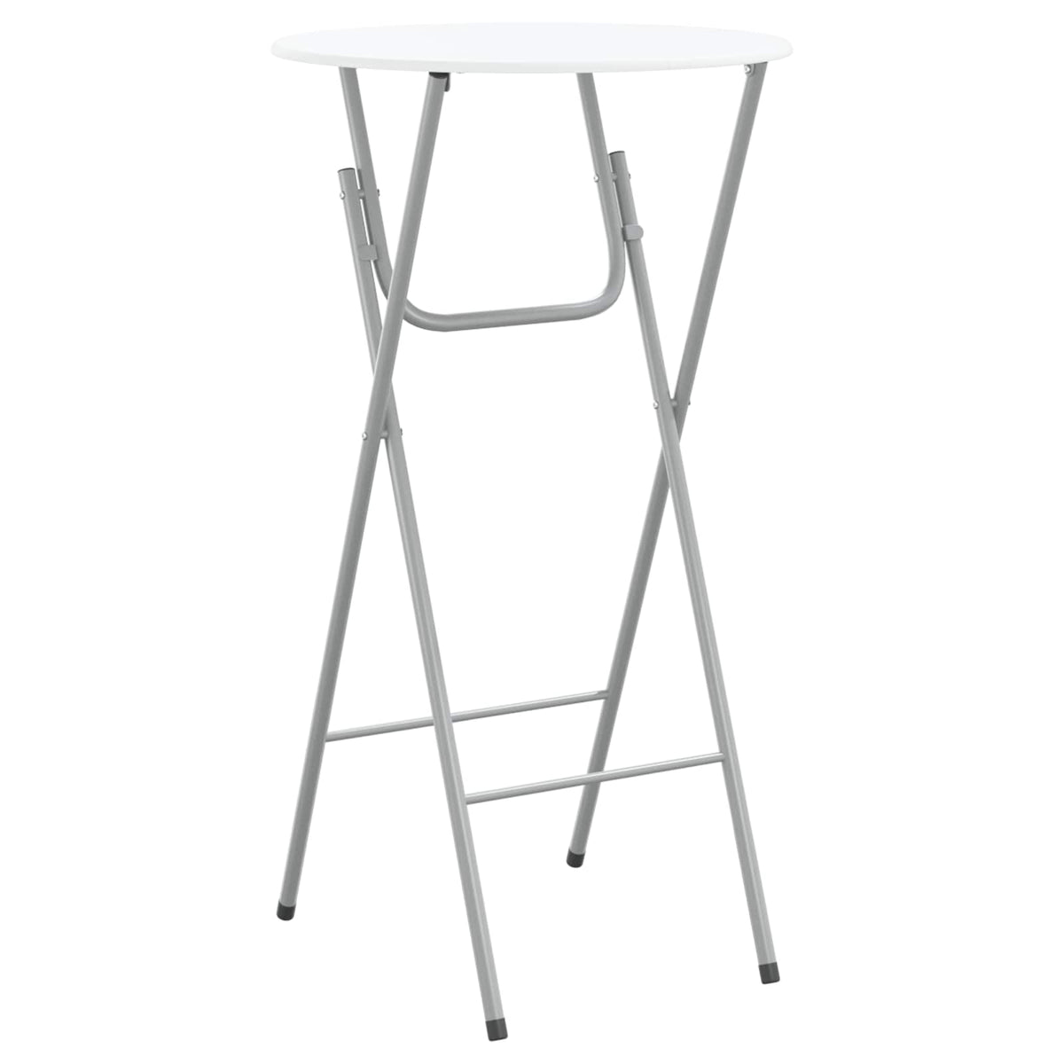 Tavoli da Bar Set 4 pz con Ripiano in MDF Bianco