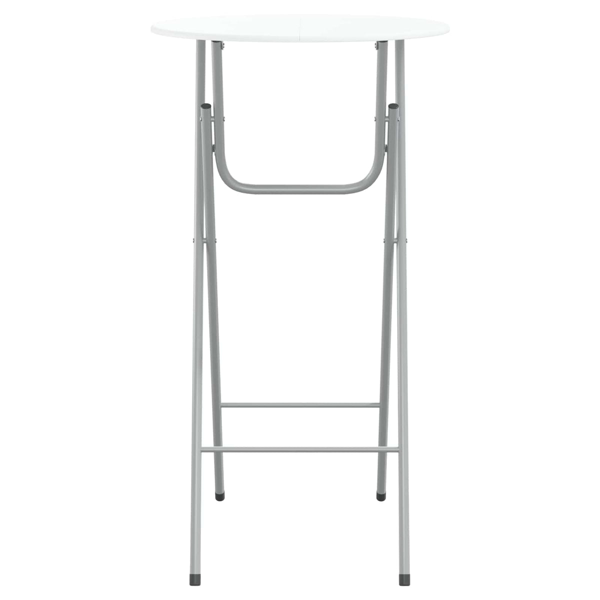 Tavoli da Bar Set 4 pz con Ripiano in MDF Bianco