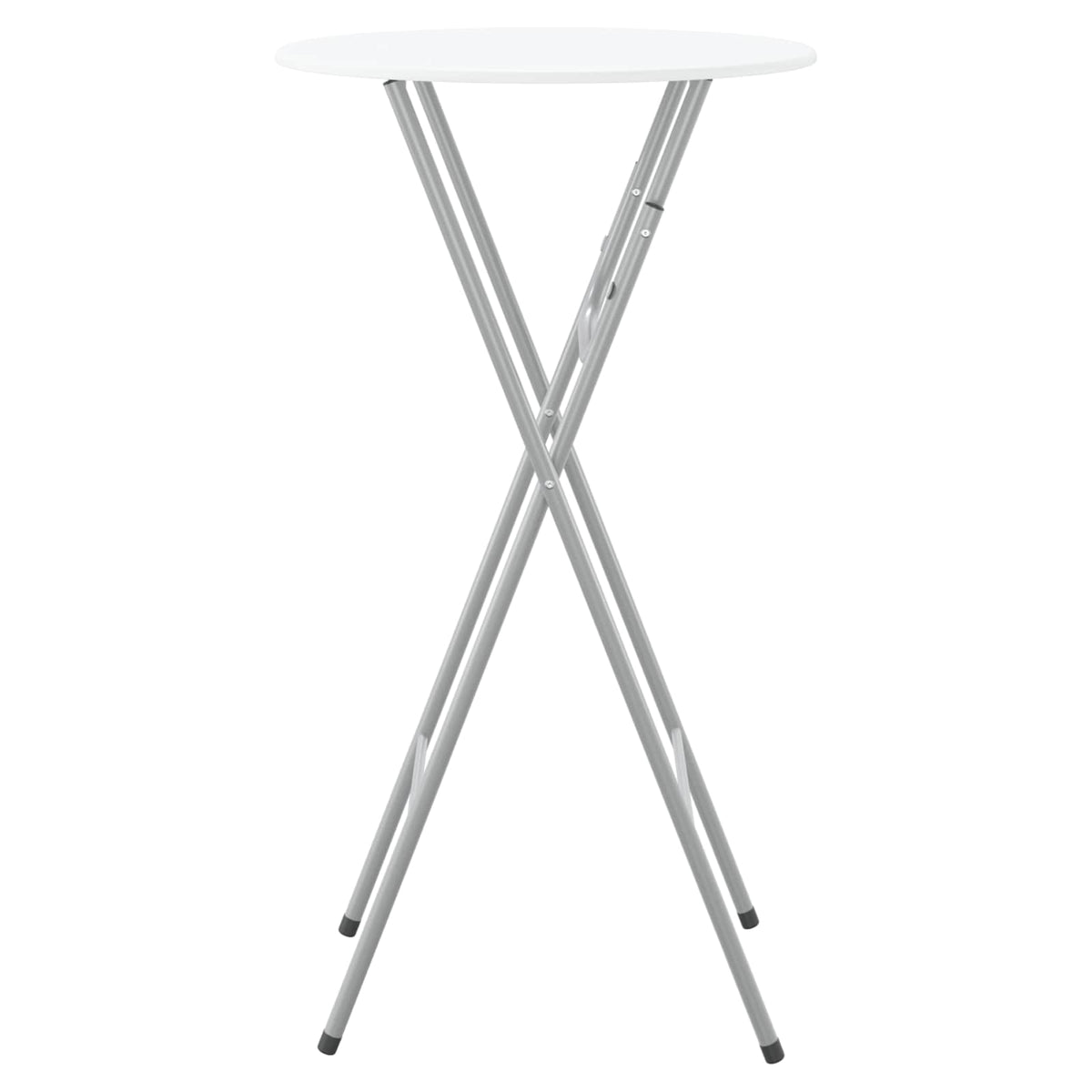 Tavoli da Bar Set 4 pz con Ripiano in MDF Bianco