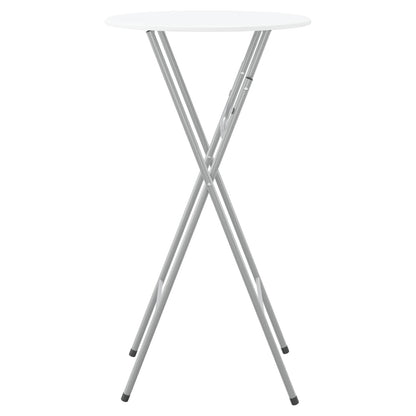 Tavoli da Bar Set 4 pz con Ripiano in MDF Bianco