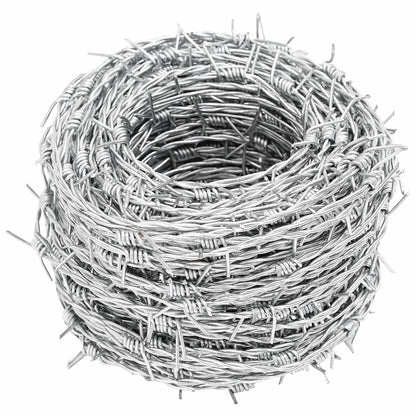 Filo spinato galvanizzato per recinzioni metalliche, recinti
