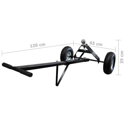 Carrello per Rimorchio Barca Manuale 275 kg 2 Ruote Pneumatiche | homemem39