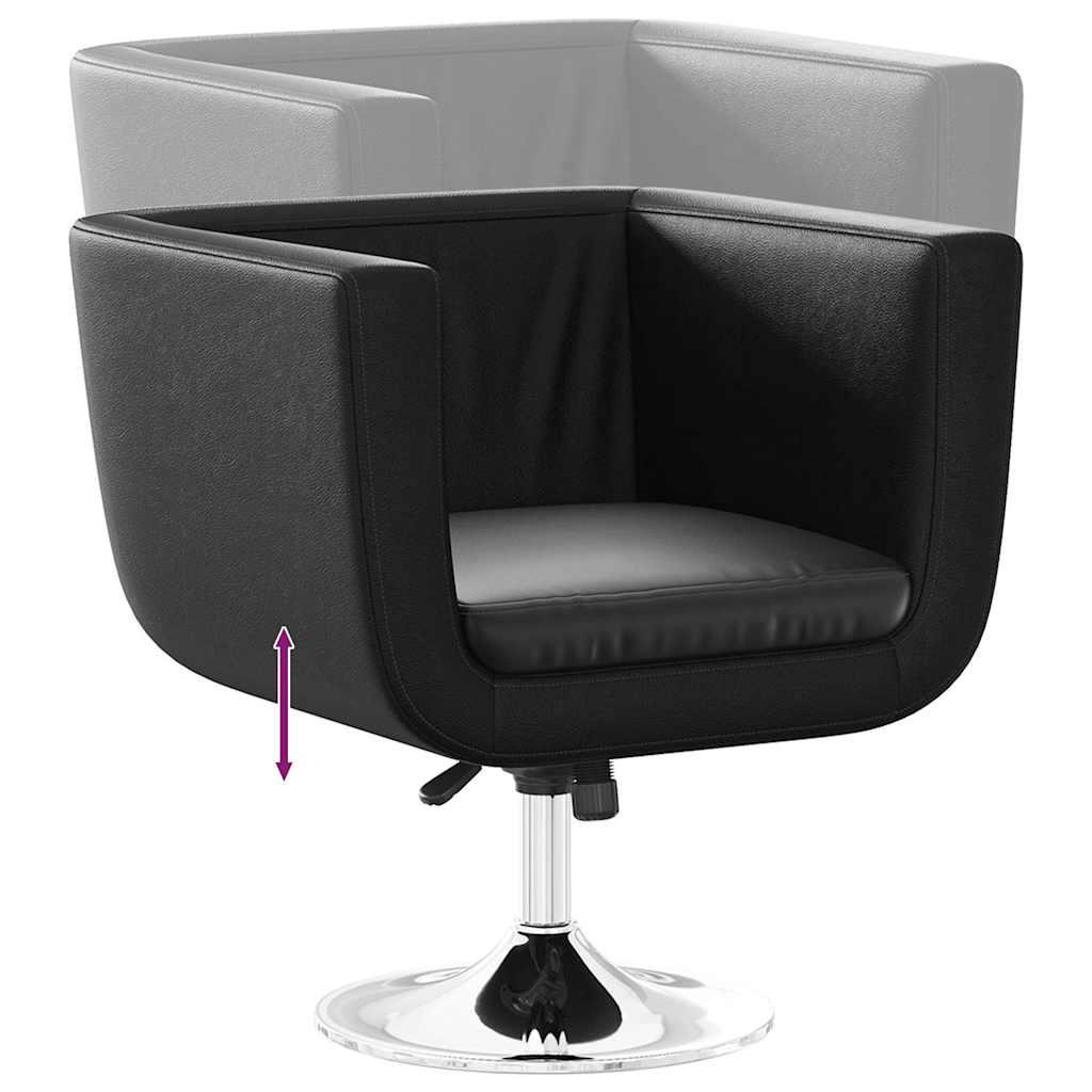 Sedia da Bar Nero in Similpelle