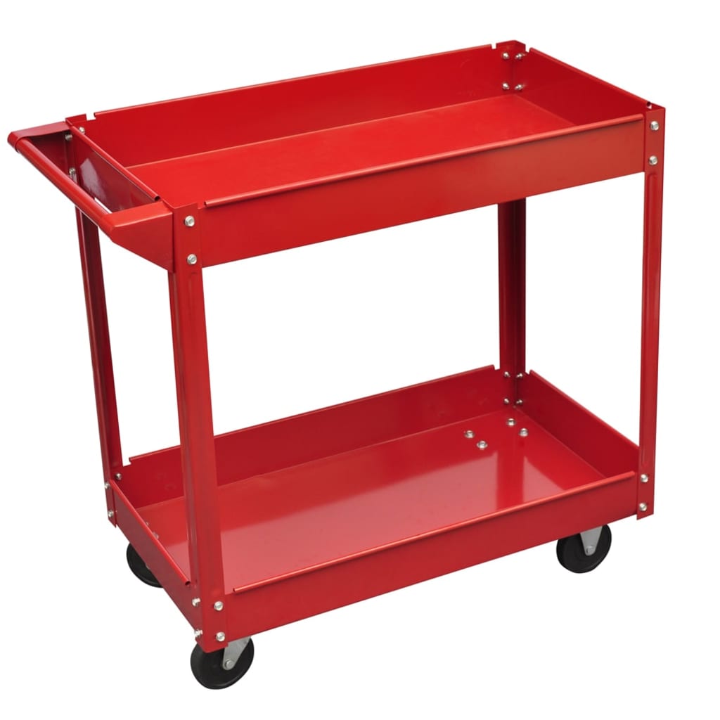 Carrello Portautensili da Officina 100 Kg Rosso - homemem39