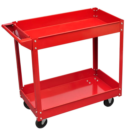 Carrello Portautensili da Officina 100 Kg Rosso - homemem39