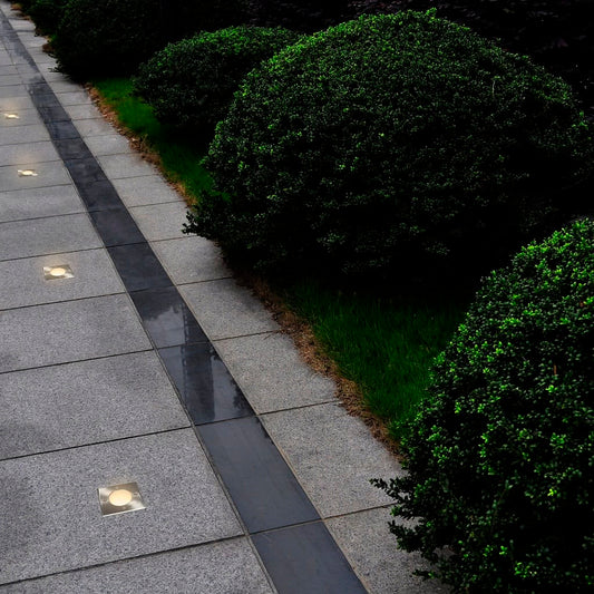 Faretti Carrabili da Esterno 12 pz Quadrati - homemem39