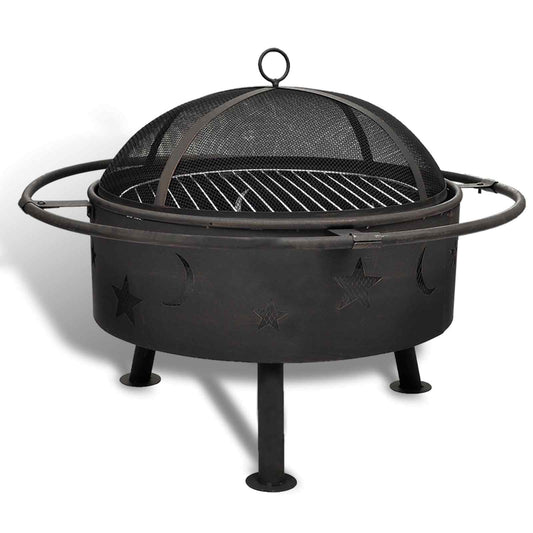 Bilancia di Fuoco Luna Nero 82 x 82 x 64 cm Acciaio