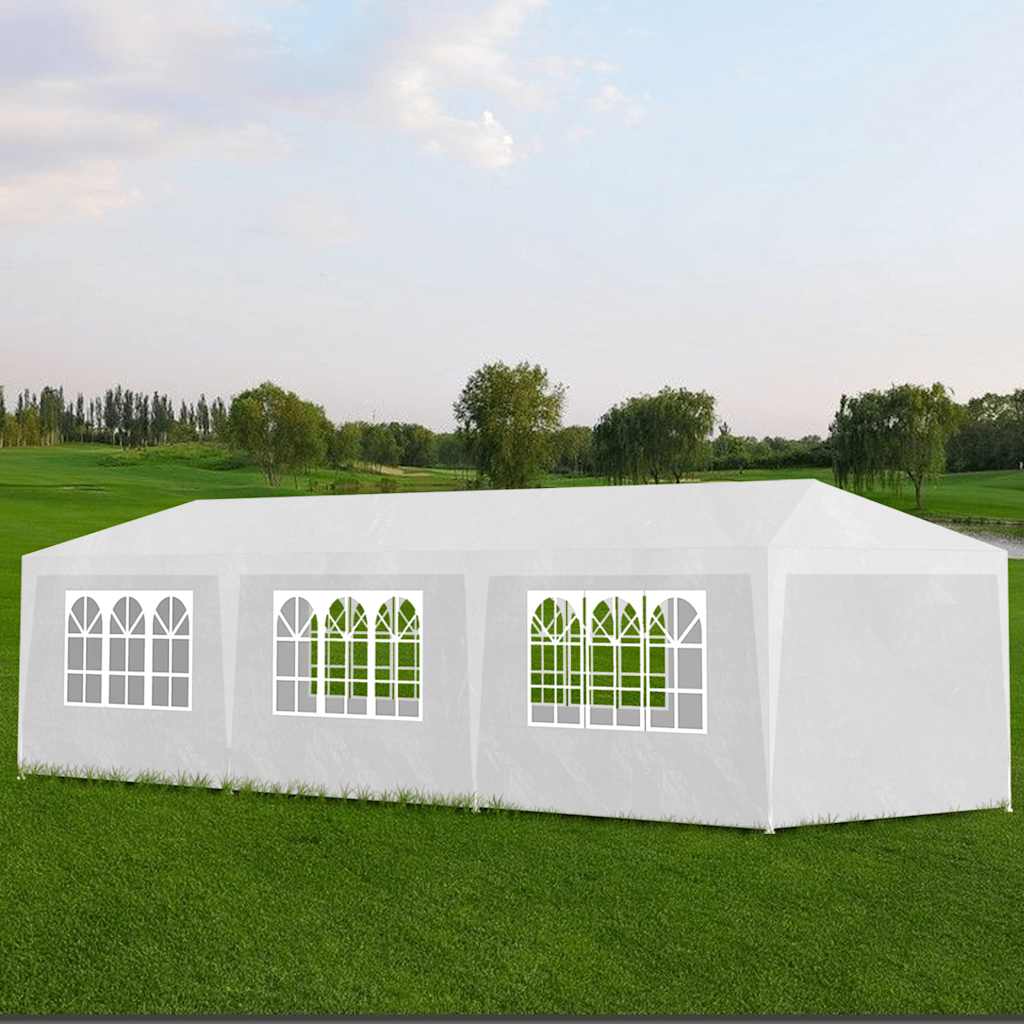 Tenda per Feste 3x9 m Bianca - homemem39