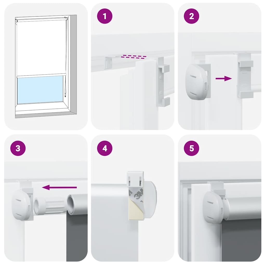 Tenda a rullo oscurante buio totale 80 x 175 cm rossa - homemem39