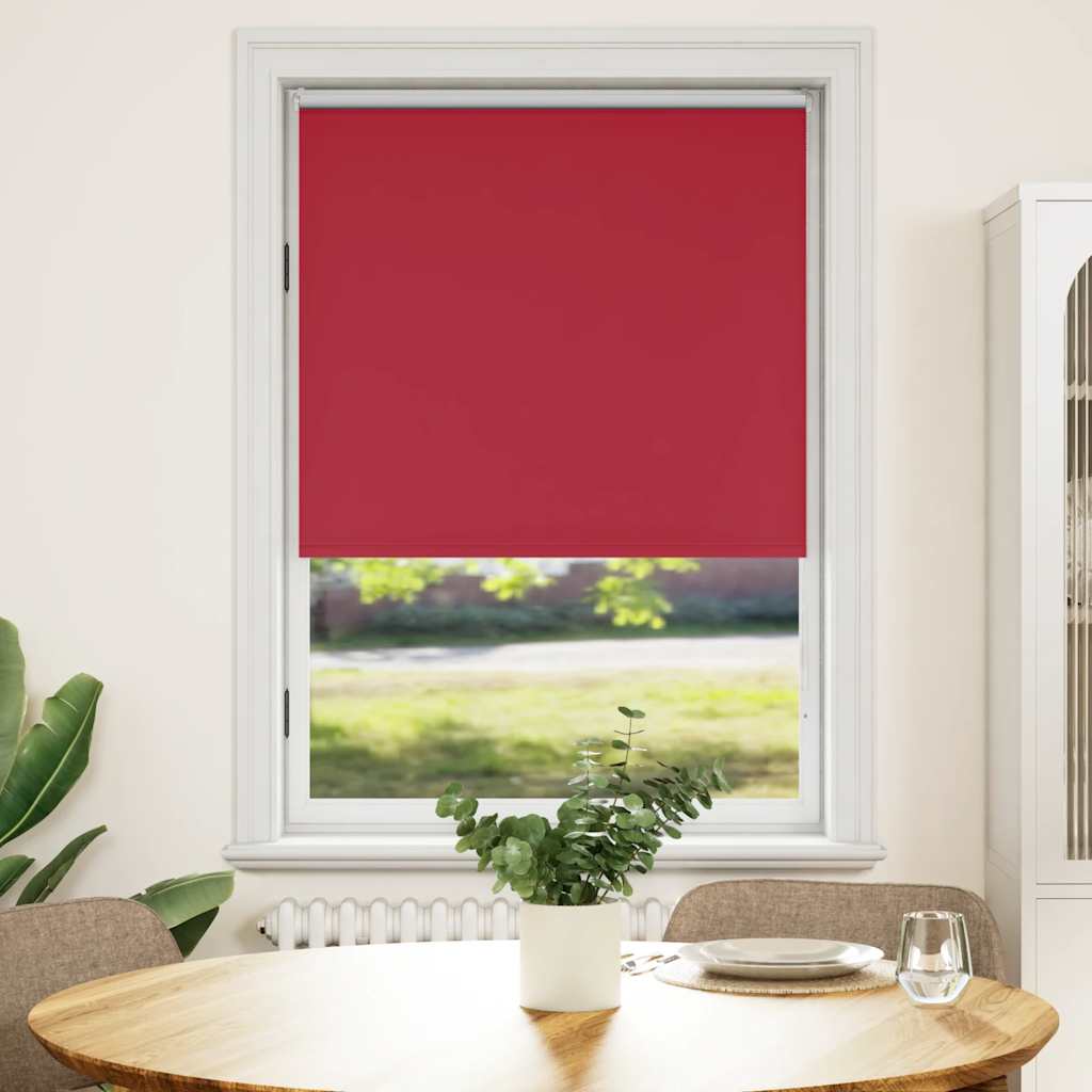 Tenda a rullo oscurante 84,4x175cm Tessuto Larghezza 80cm rosso