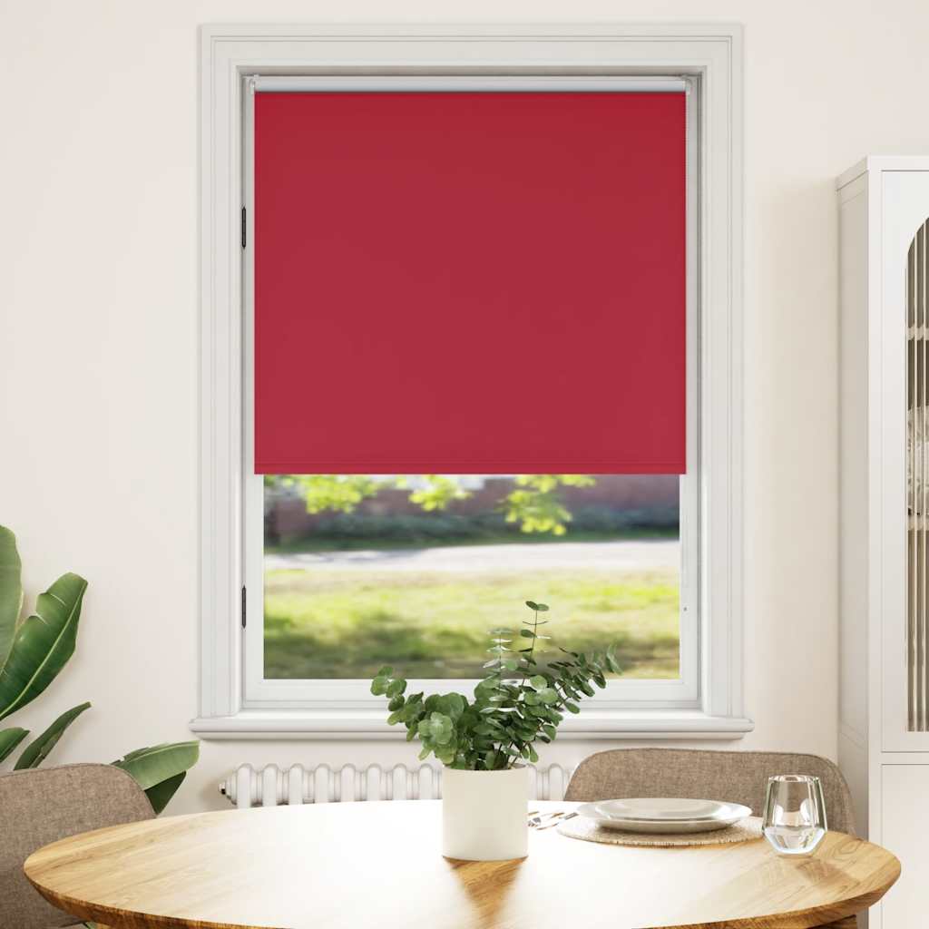 Tenda a rullo oscurante 84,4x175 cm Tessuto Larghezza 80 cm rosso