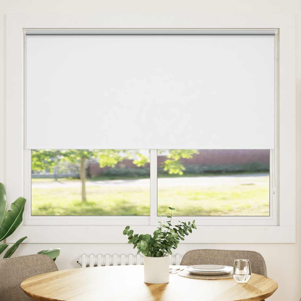 Tenda a rullo oscurante 144,4x175 cm Tessuto Larghezza 140 cm bianco