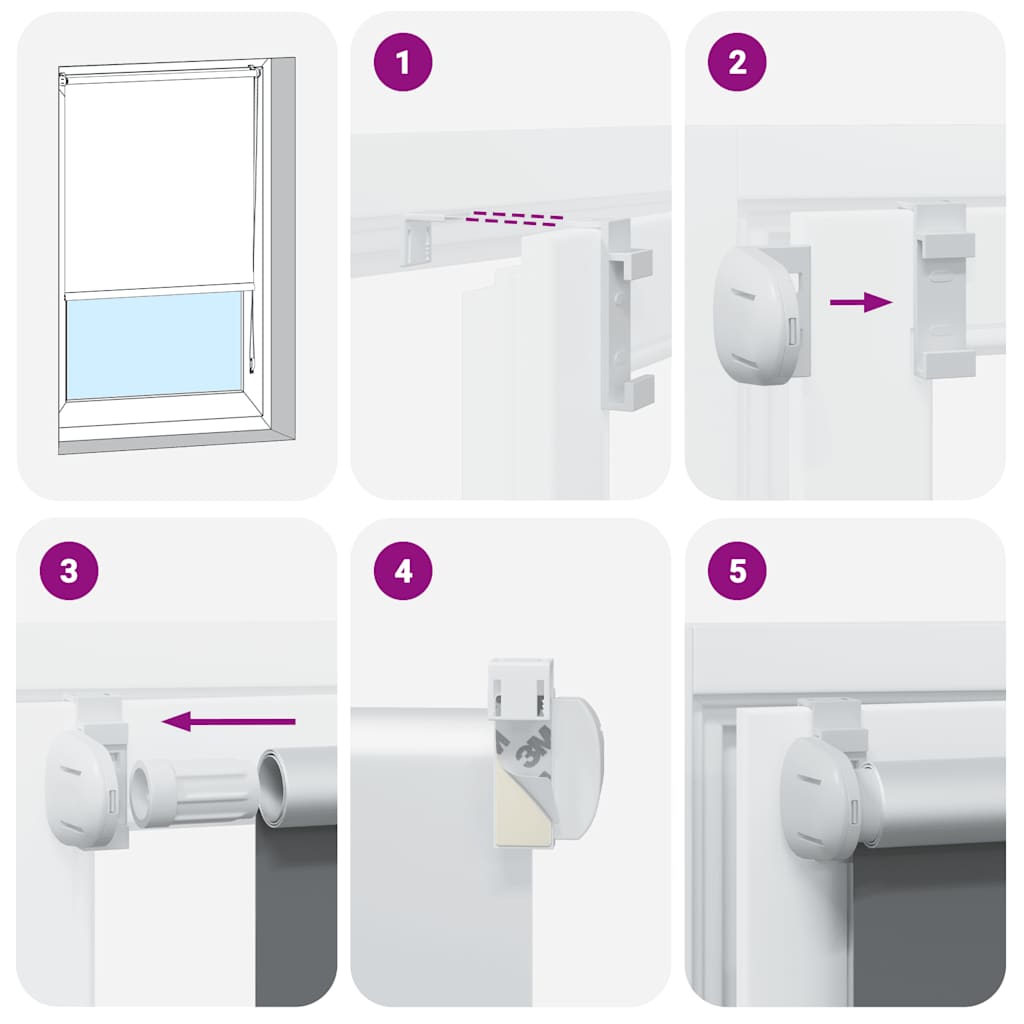 Tenda a Rullo Oscurante 160 x 175 cm Rosso - homemem39