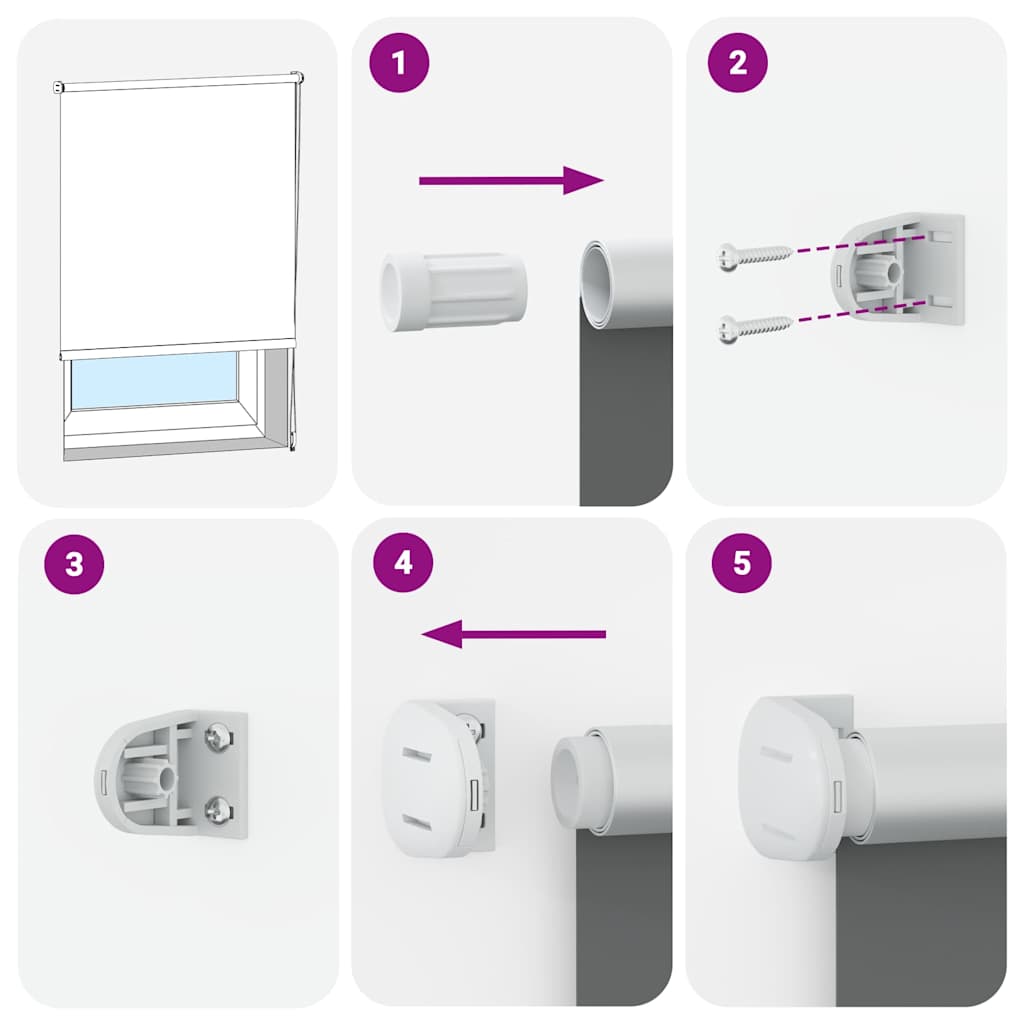 Tenda a Rullo Oscurante 160 x 230 cm Bianca