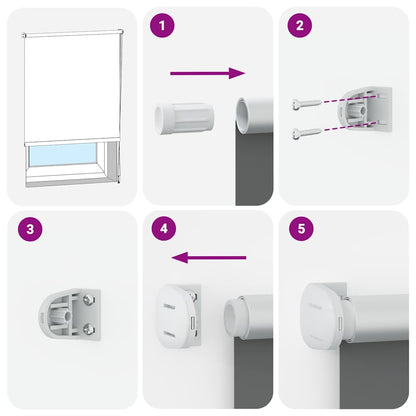 Tenda a Rullo Oscurante 160 x 230 cm Bianca